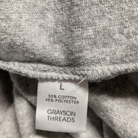 Grayson/Threads Hoodie Sweater Grey L - Picture 9 of 9